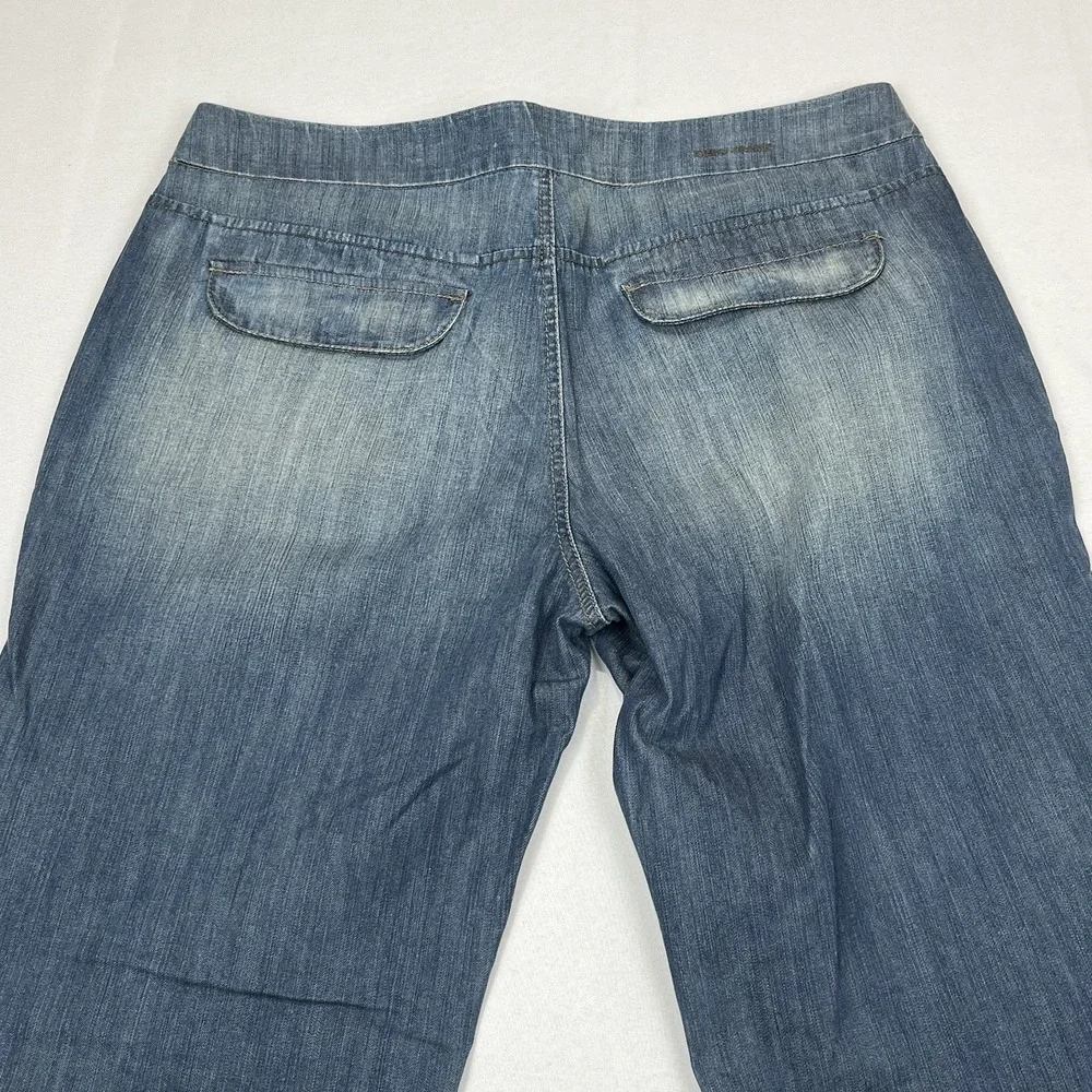 DKNY JEANS Trouser Jean Pants size‎ 14 Flare Leg Lightweight